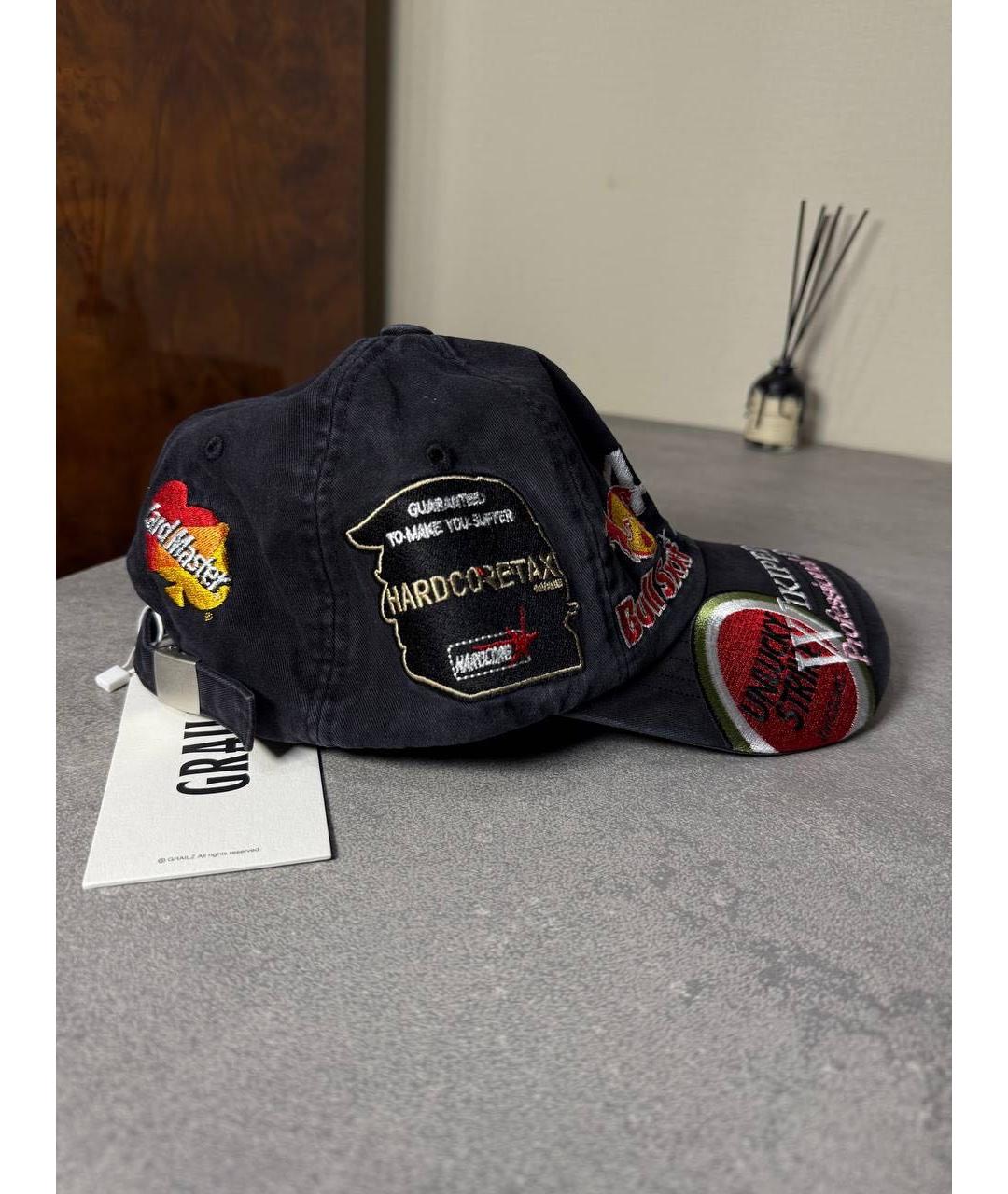 GRAILZ PROJECT G/R Черная хлопковая кепка/бейсболка, фото 5