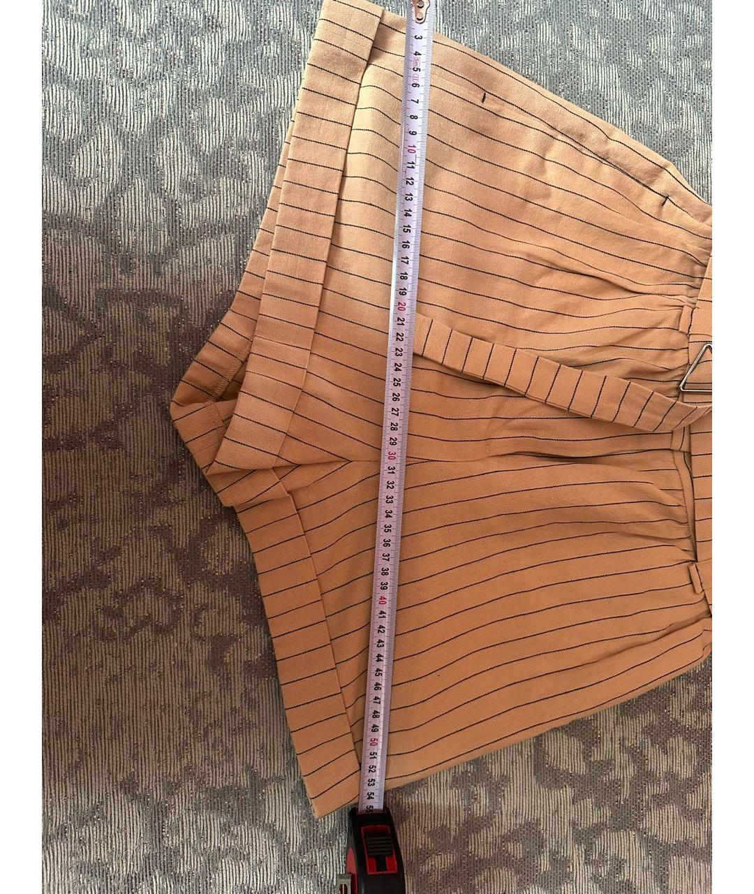 MAJE Бежевые льняные шорты, фото 3