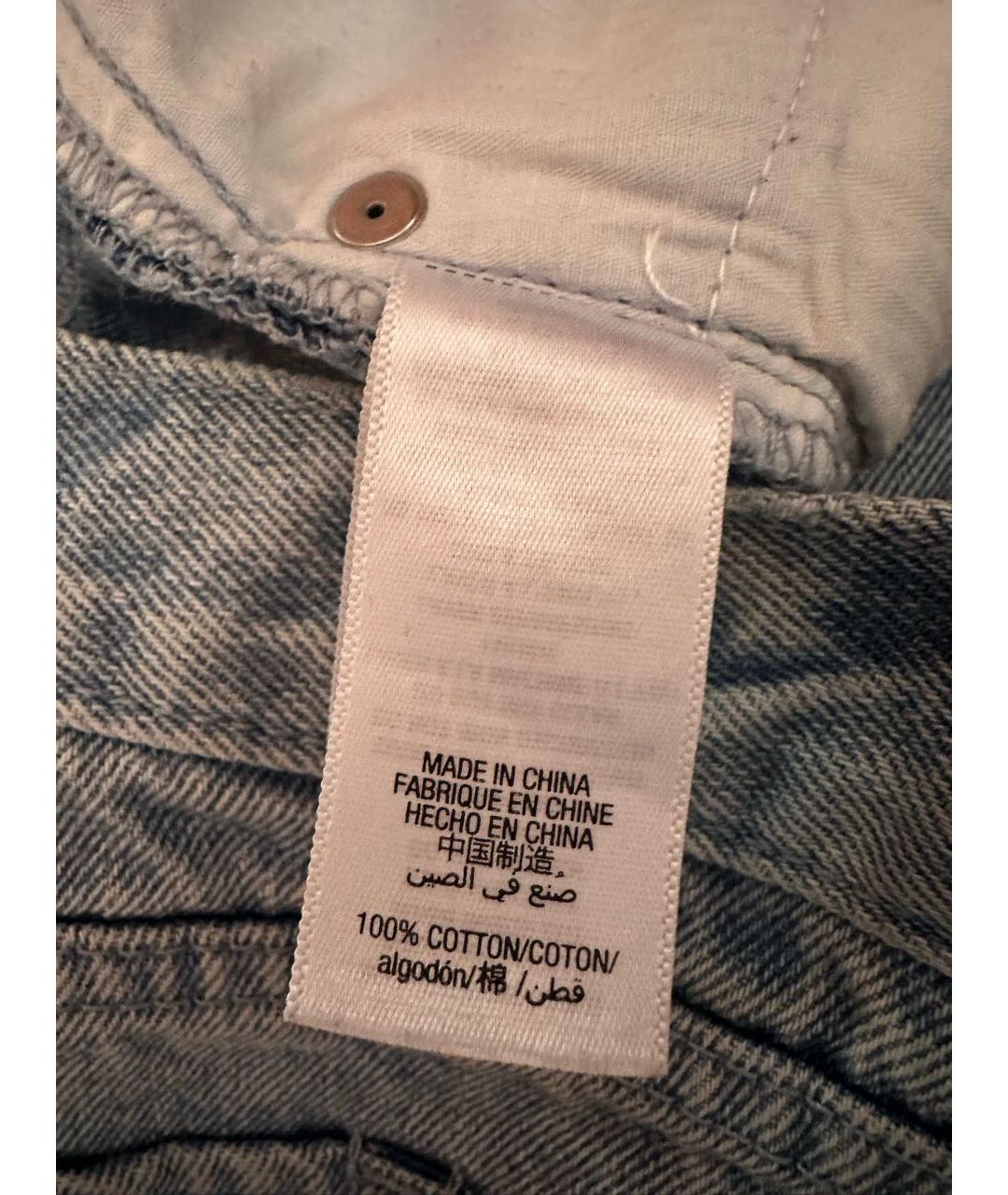 JUICY COUTURE Голубые хлопковые шорты, фото 4