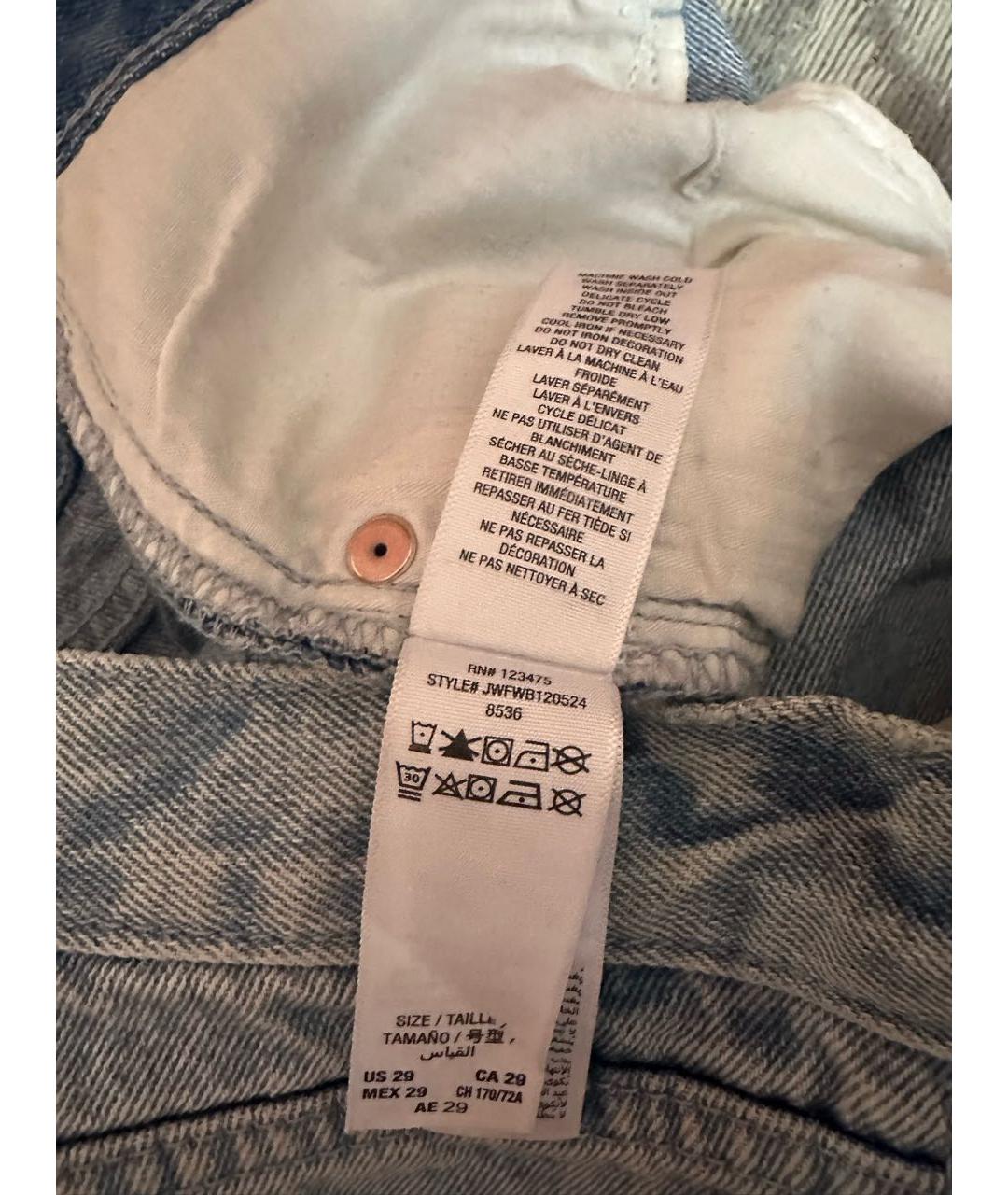 JUICY COUTURE Голубые хлопковые шорты, фото 5