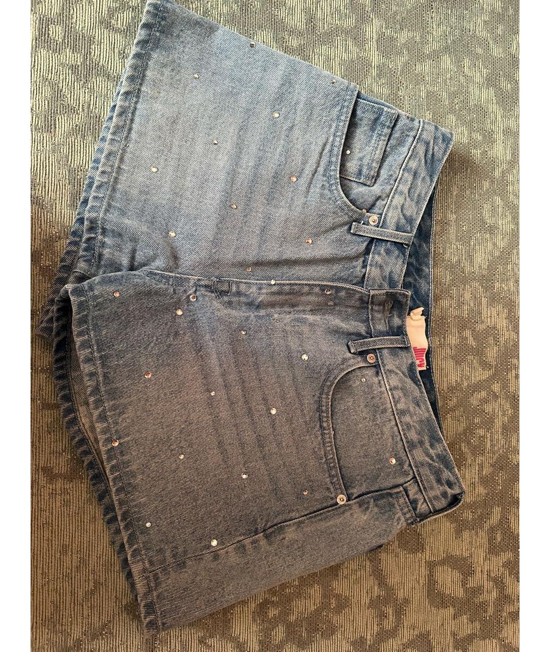 JUICY COUTURE Голубые хлопковые шорты, фото 9