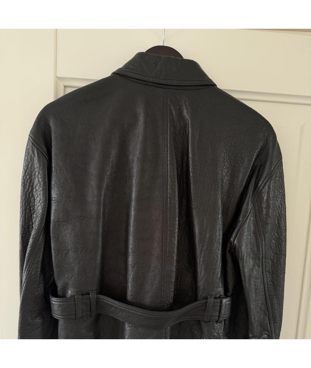 SAINT LAURENT Черная кожаная куртка, фото 3