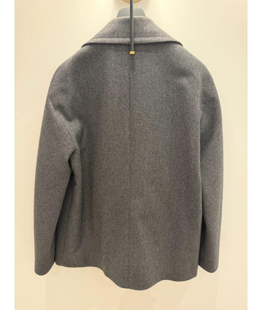 HEVO Серое шерстяное пальто, фото 2