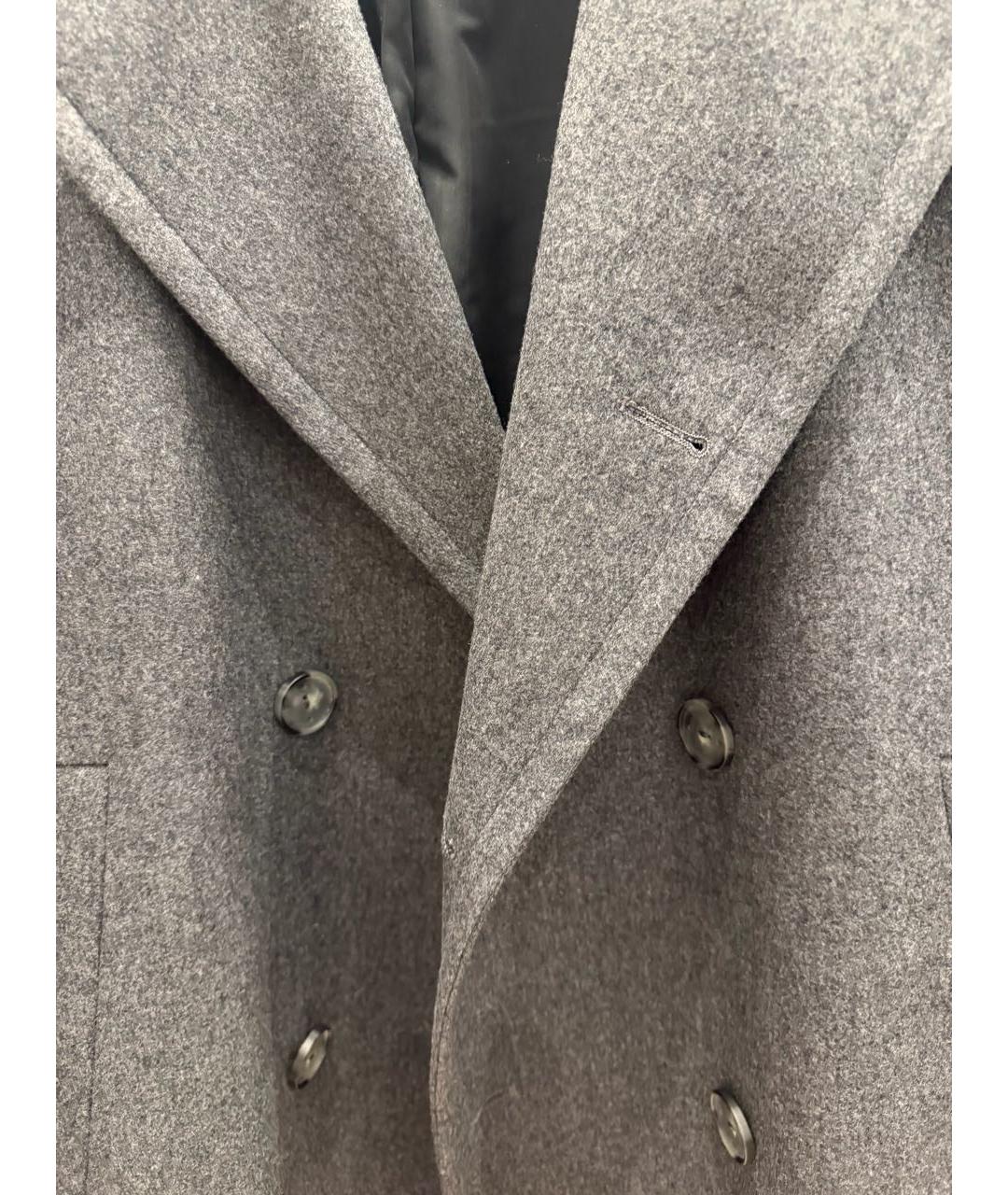 HEVO Серое шерстяное пальто, фото 4