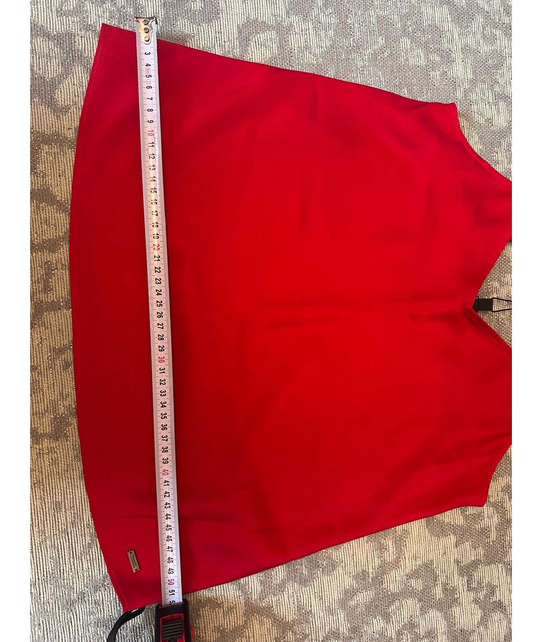 ARMANI EXCHANGE Красная полиэстеровая майка, фото 4