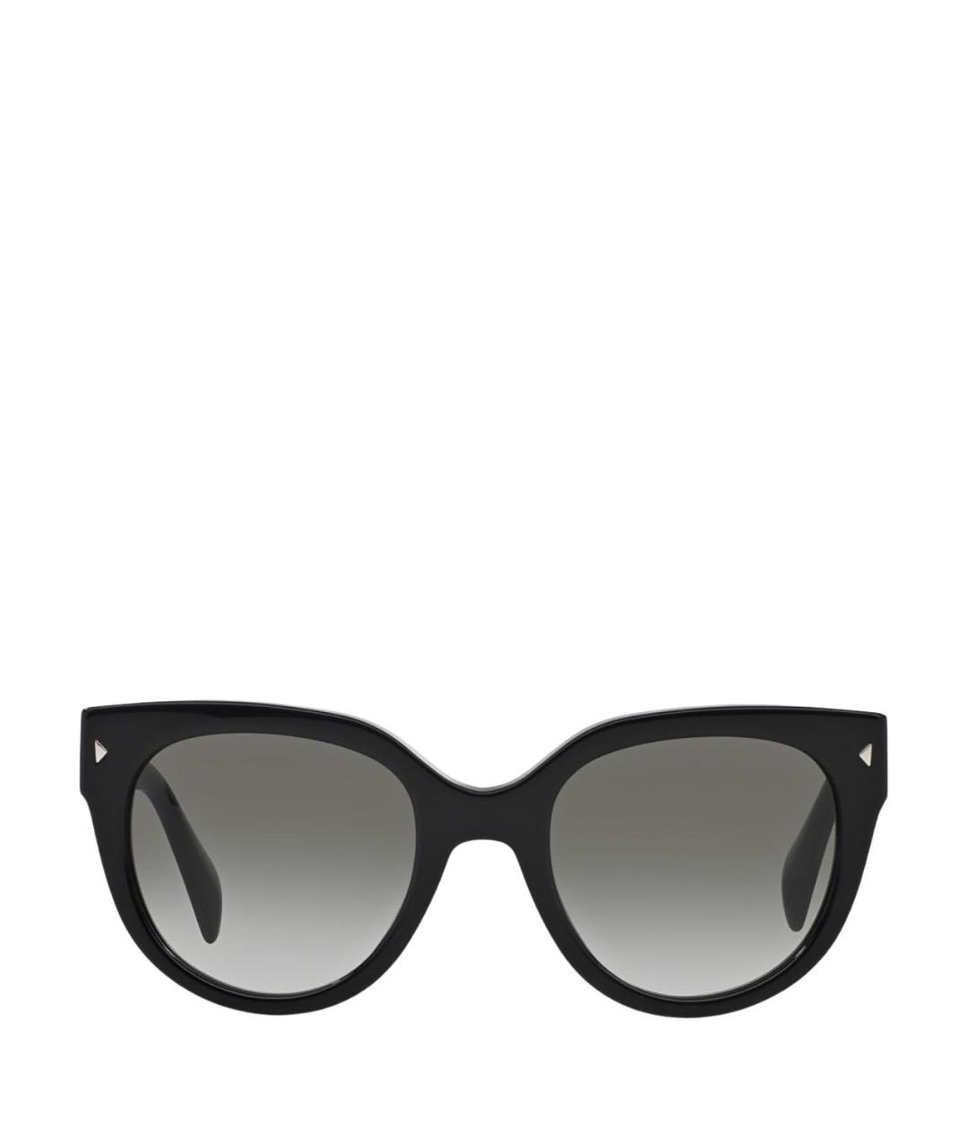 PRADA Черные пластиковые солнцезащитные очки, фото 1