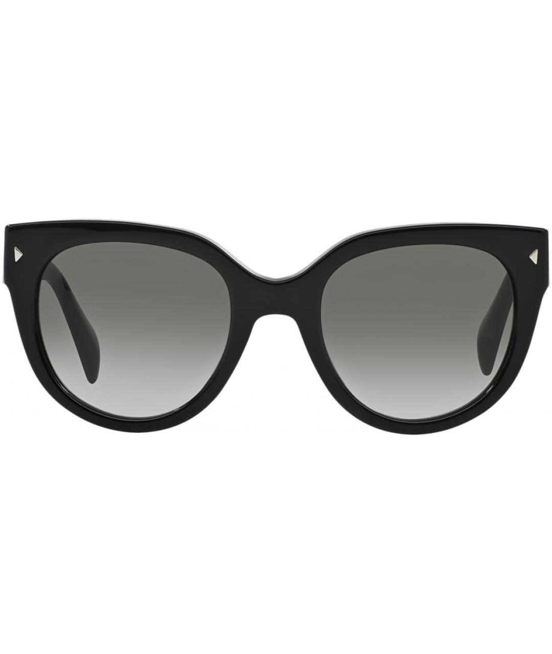 PRADA Черные пластиковые солнцезащитные очки, фото 9