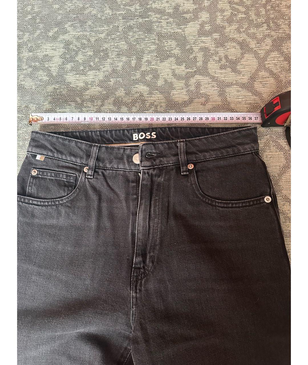 HUGO BOSS Черные хлопковые джинсы слим, фото 5