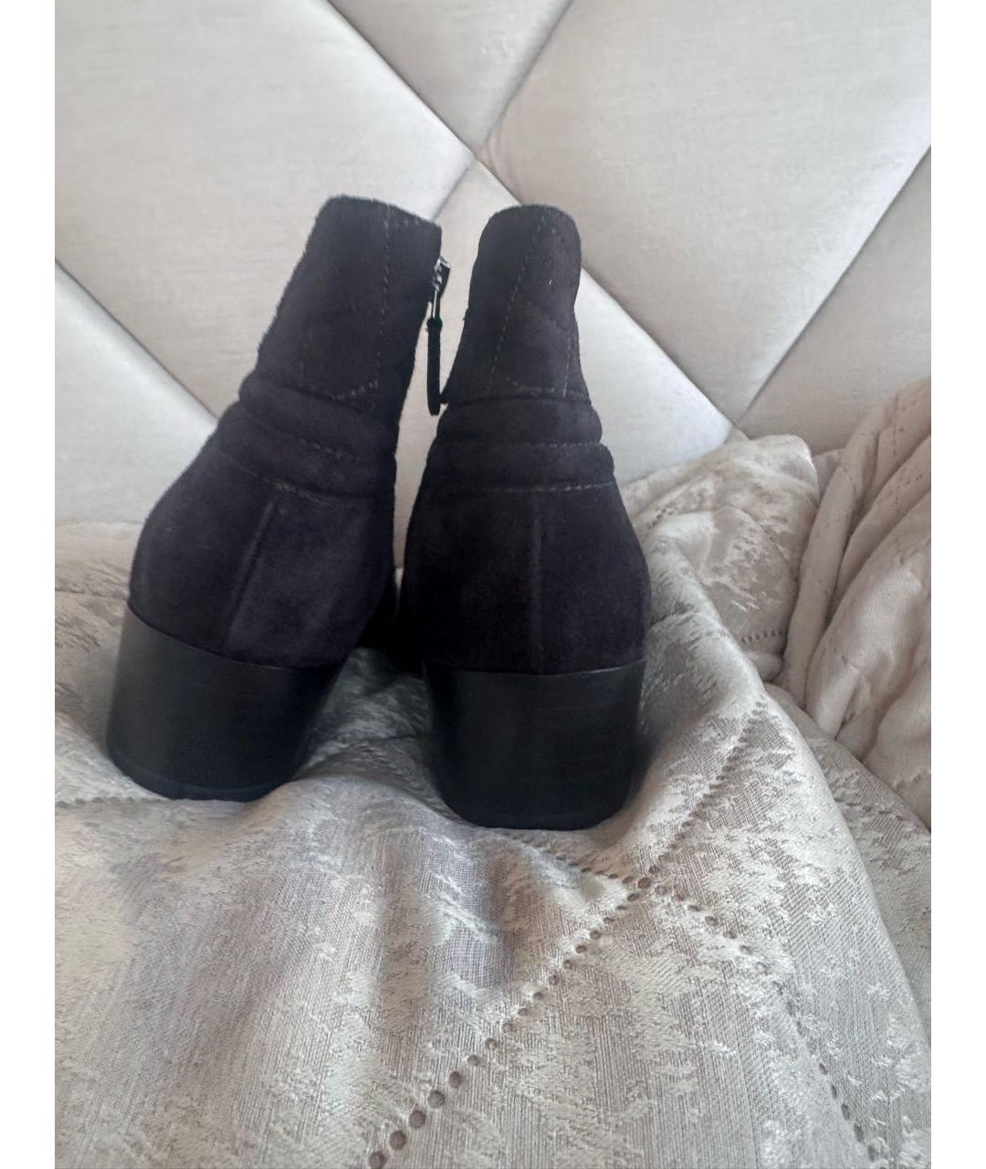 CHANEL Фиолетовые замшевые ботильоны, фото 4