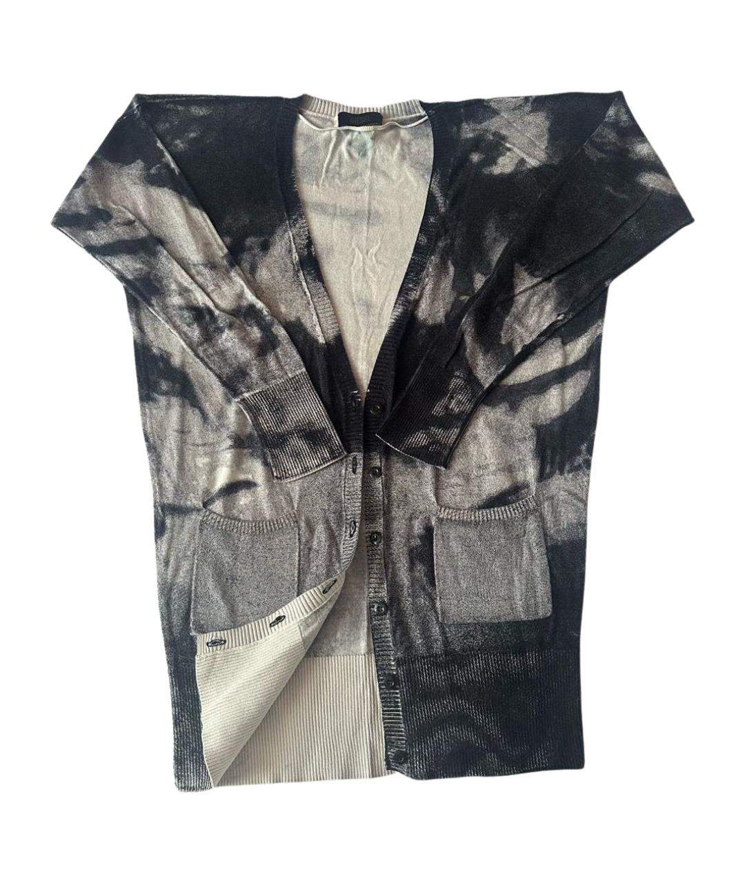 DIESEL Черный хлопковый кардиган, фото 1