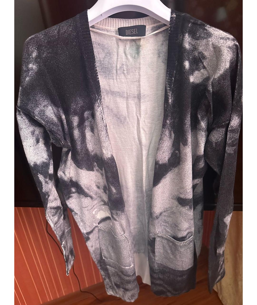 DIESEL Черный хлопковый кардиган, фото 4