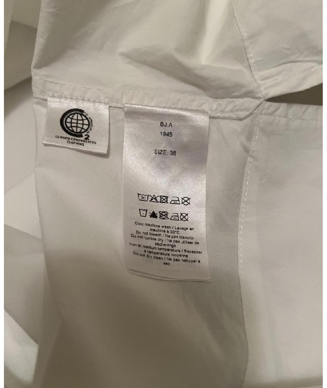 GANNI Белая хлопковая блузы, фото 4