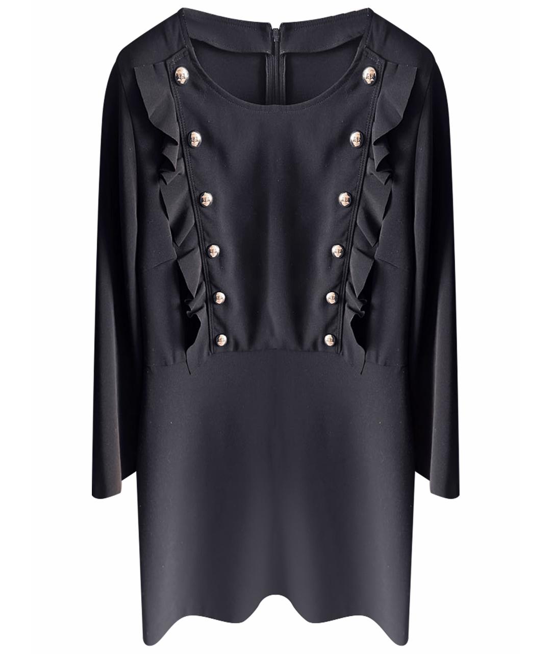 PINKO Черное полиэстеровое повседневное платье, фото 1