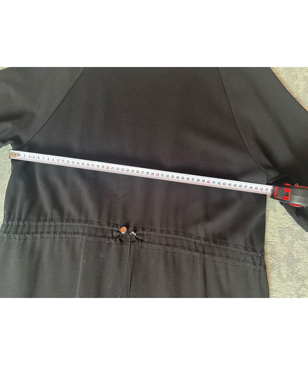 MAX MARA Черное хлопковое повседневное платье, фото 8