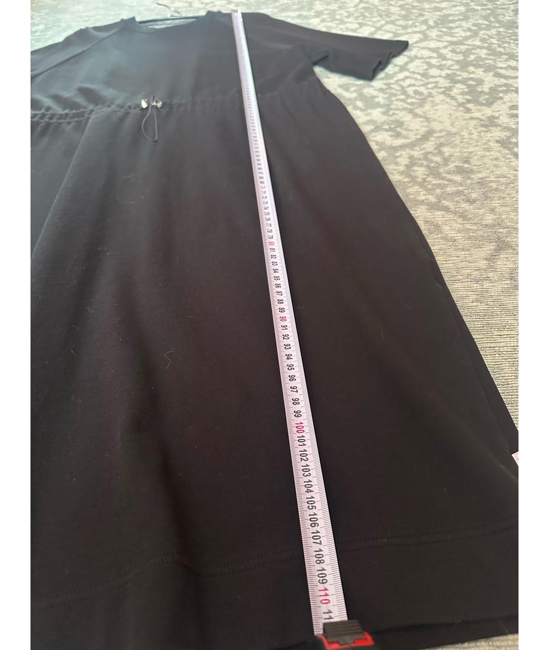 MAX MARA Черное хлопковое повседневное платье, фото 7