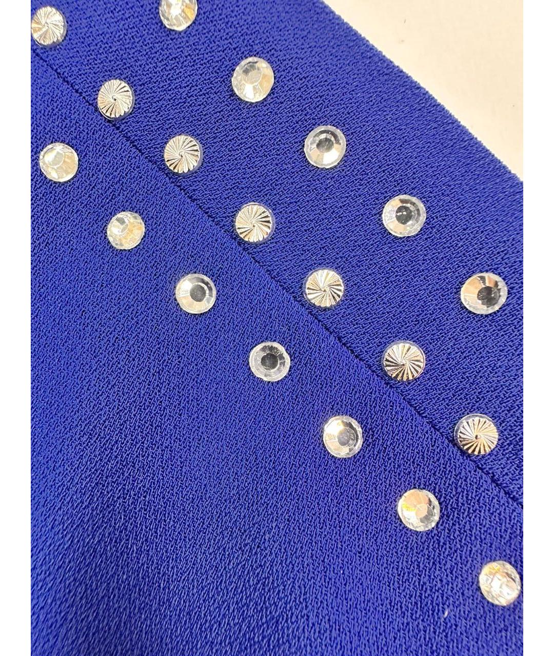 MICHAEL MICHAEL KORS Синее полиэстеровое платье, фото 6