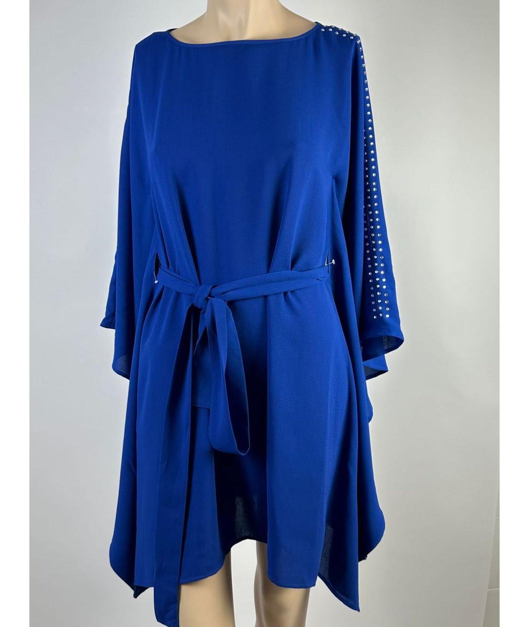 MICHAEL MICHAEL KORS Синее полиэстеровое платье, фото 3
