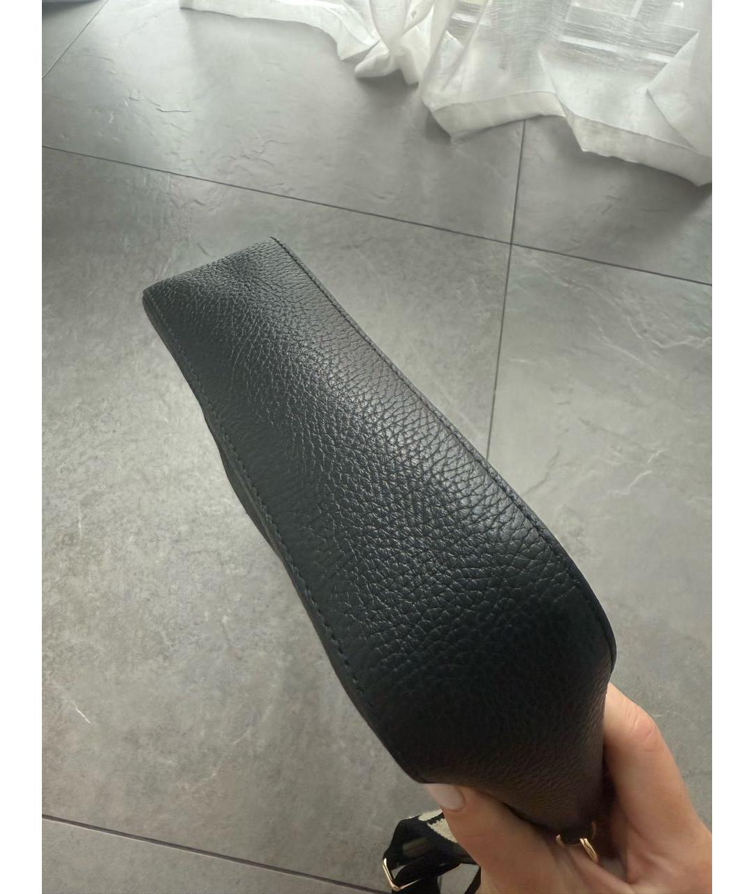 COCCINELLE Черная кожаная сумка через плечо, фото 5