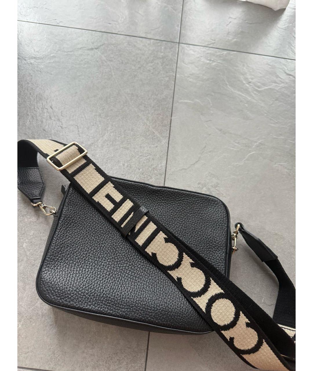 COCCINELLE Черная кожаная сумка через плечо, фото 2