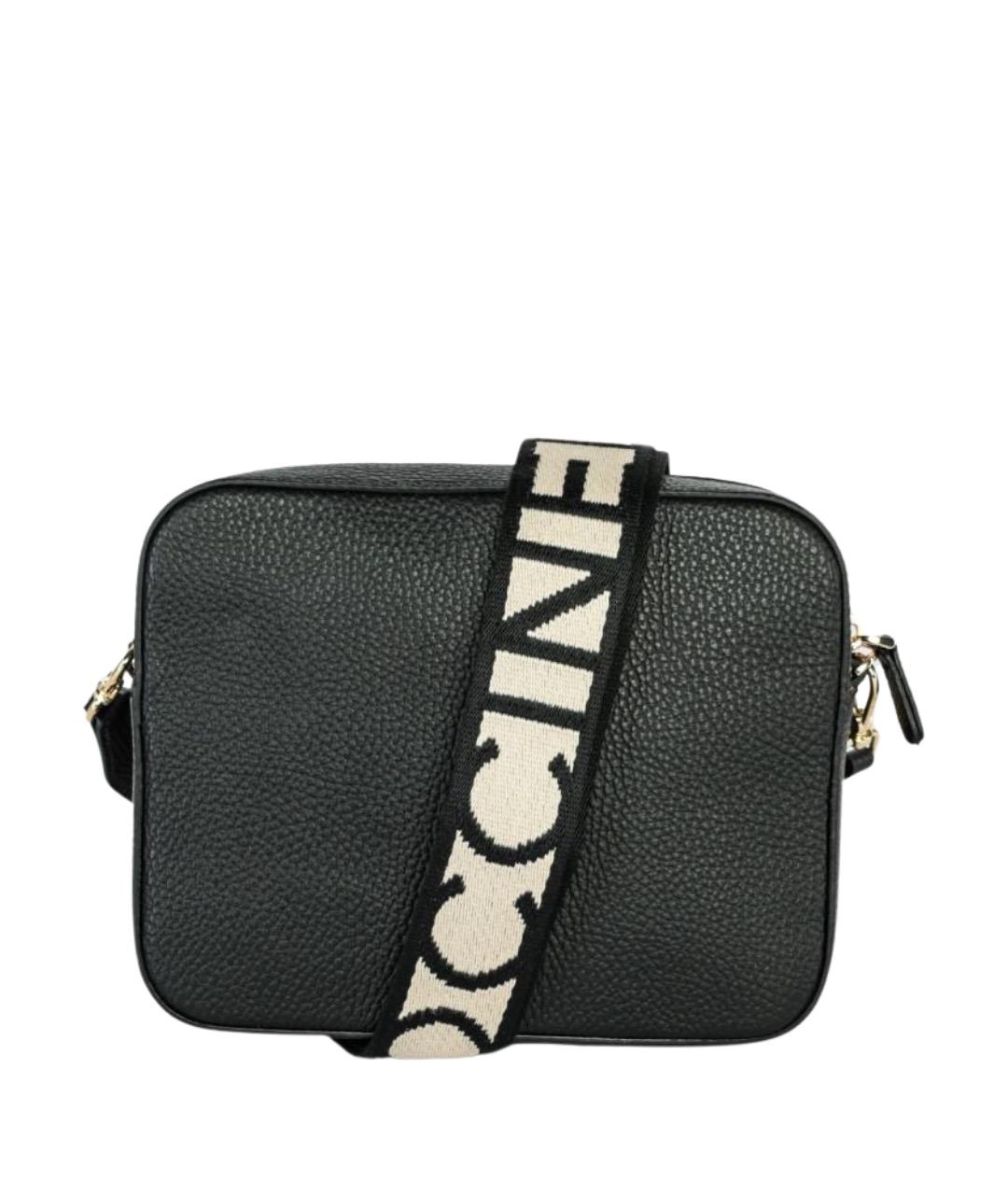 COCCINELLE Черная кожаная сумка через плечо, фото 1