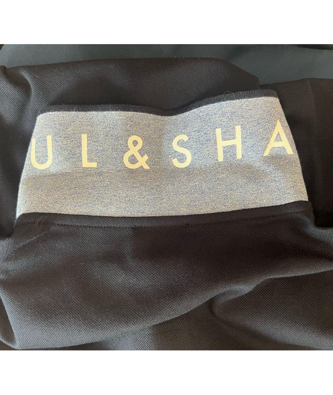 PAUL & SHARK Темно-синее хлопковое поло с коротким рукавом, фото 8