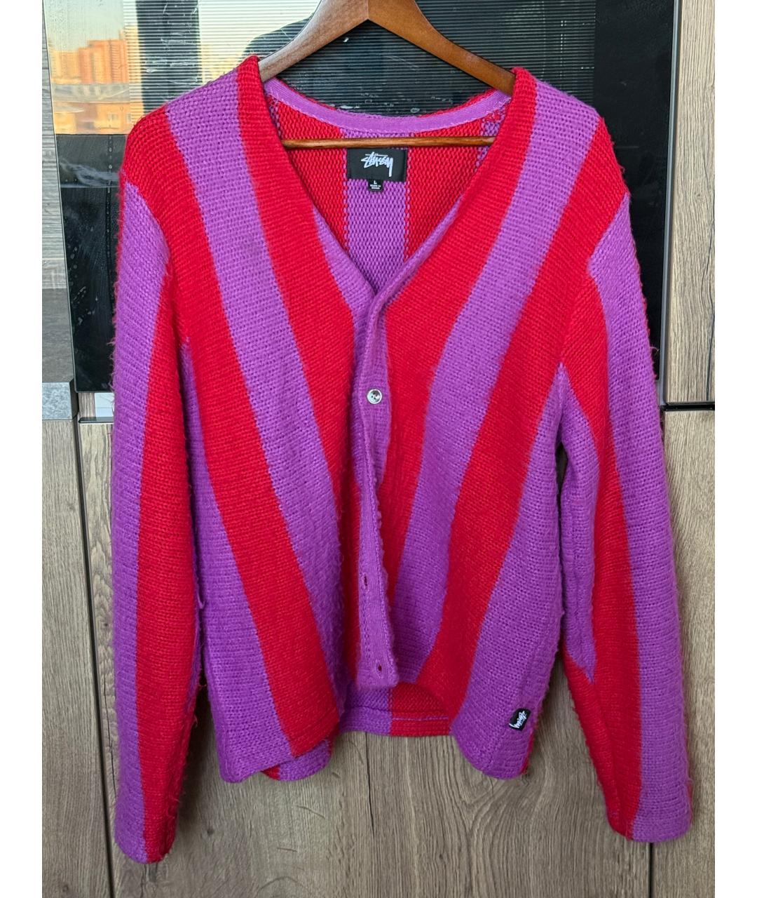 STUSSY Розовый кардиган, фото 7