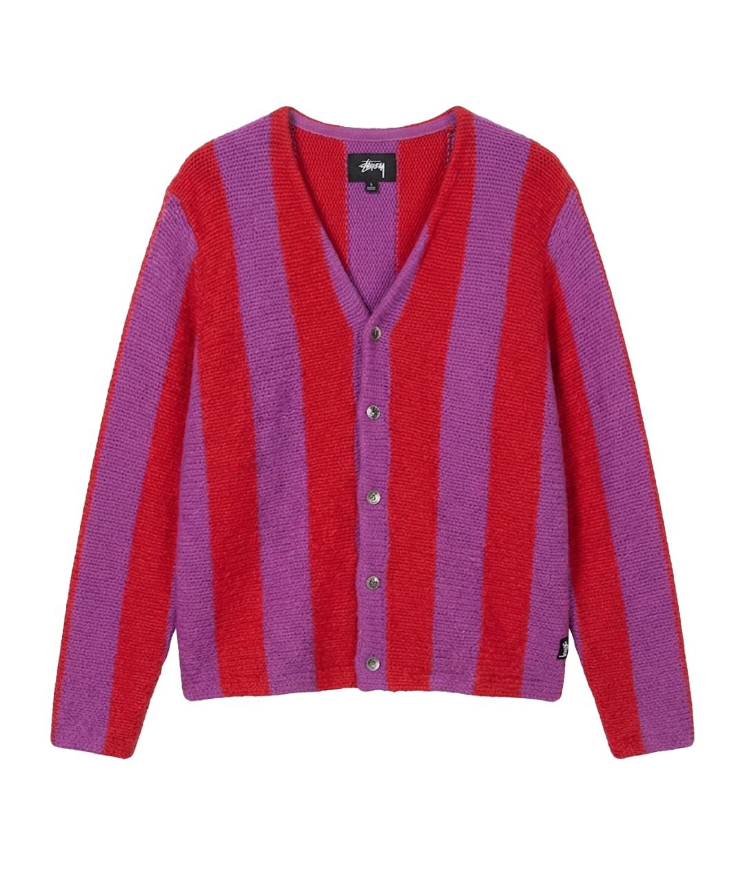 STUSSY Розовый кардиган, фото 1