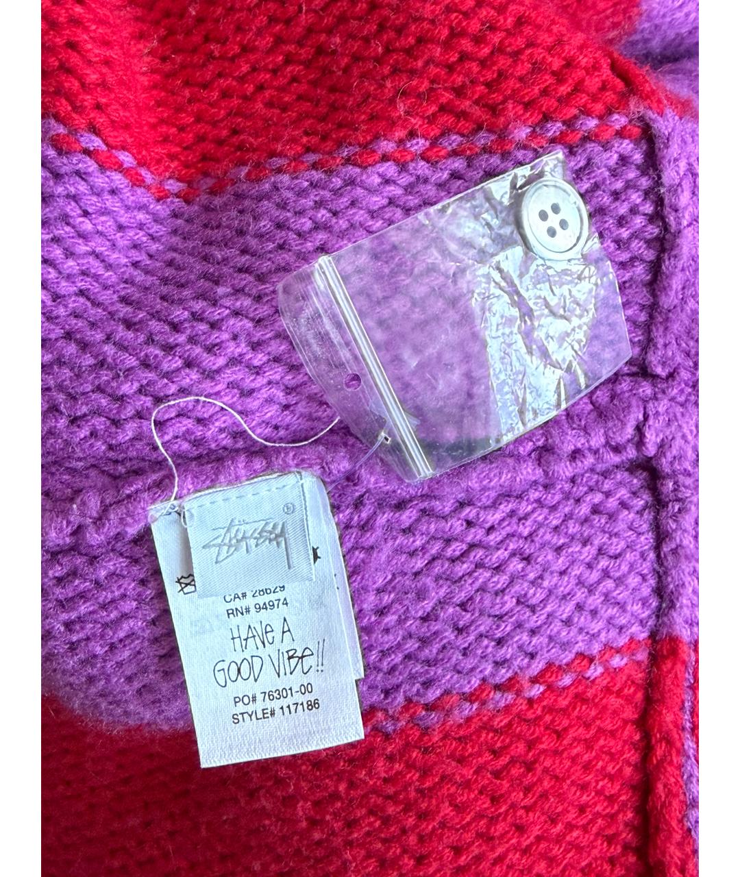 STUSSY Розовый кардиган, фото 4