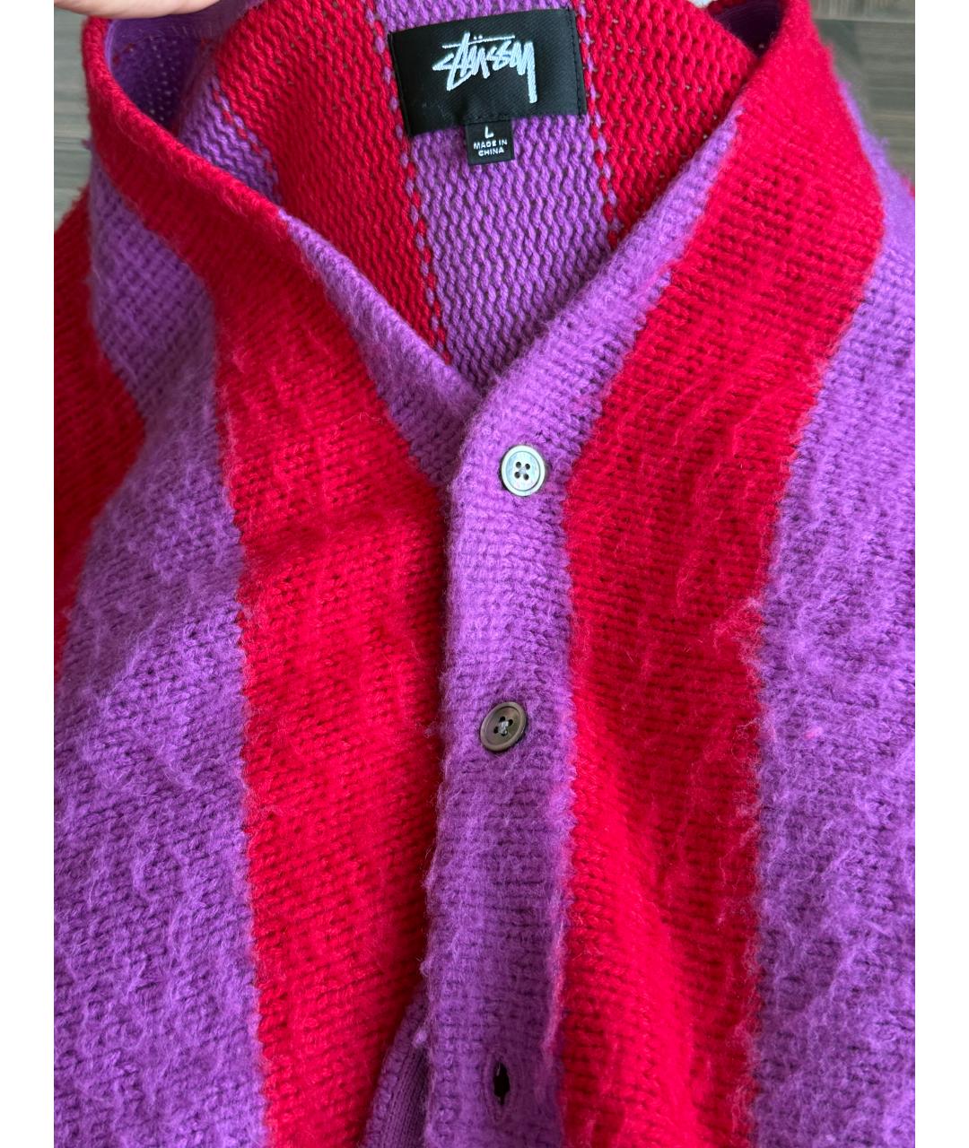 STUSSY Розовый кардиган, фото 5