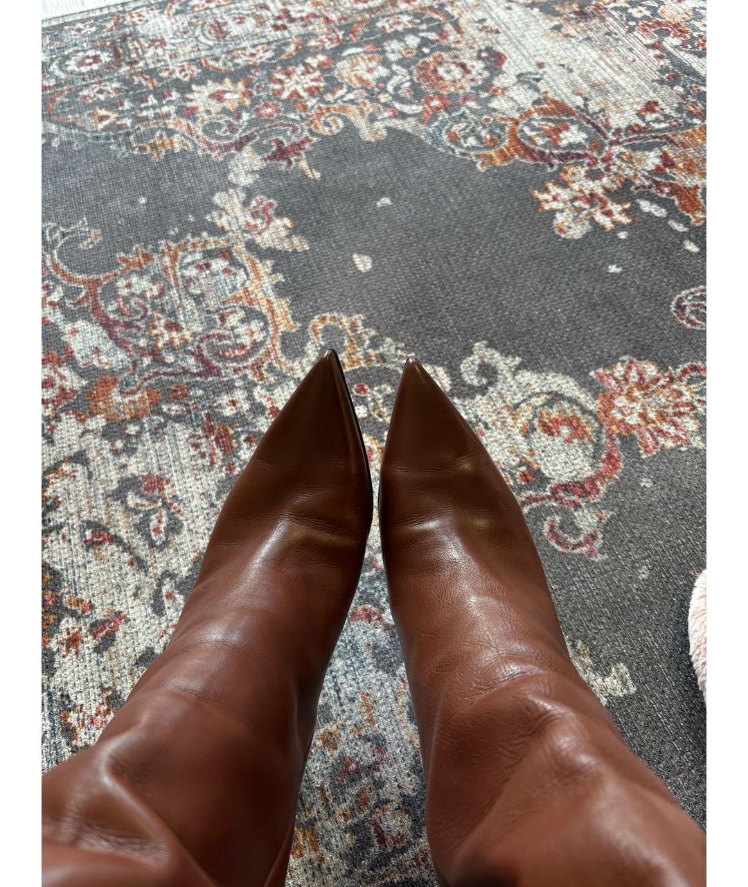 LE SILLA Коричневые кожаные сапоги, фото 3