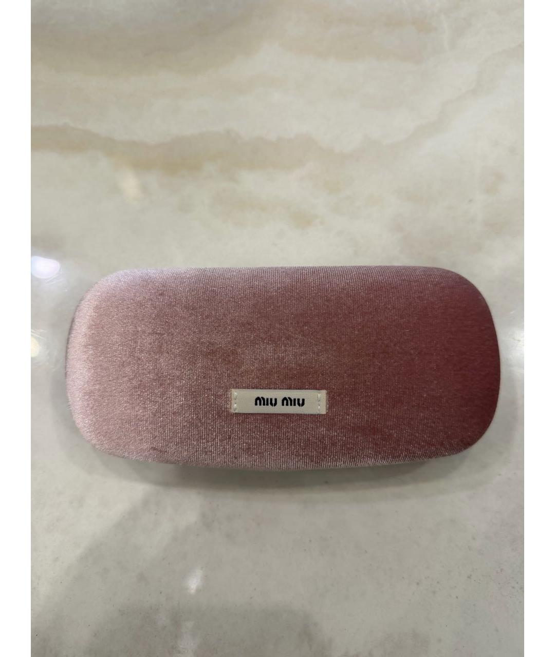 MIU MIU Черные пластиковые солнцезащитные очки, фото 5