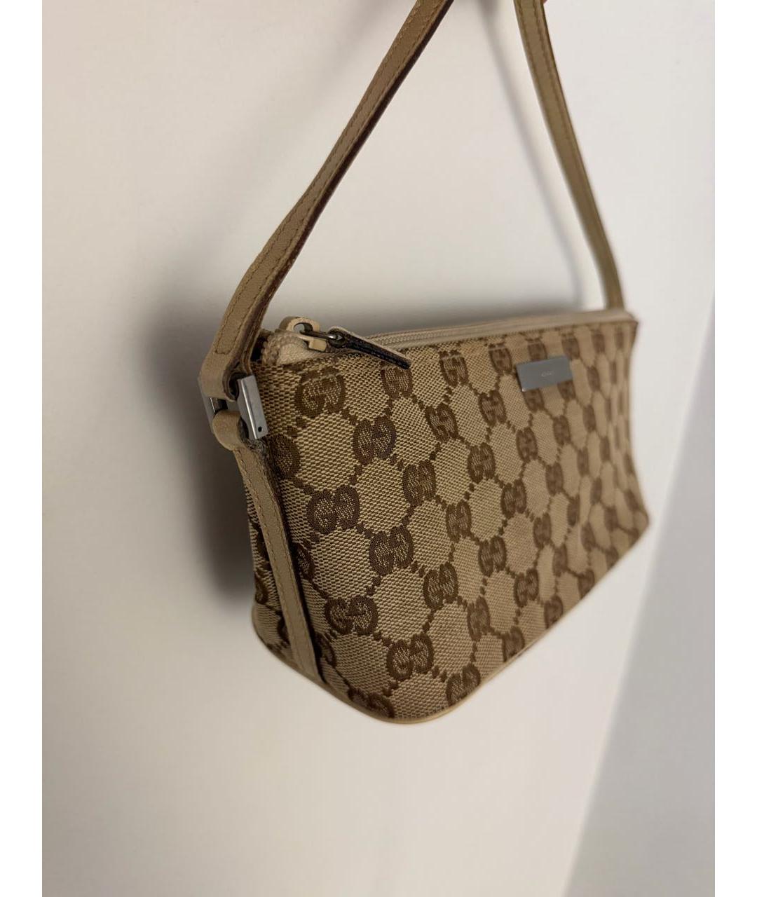 GUCCI Бежевая сумка с короткими ручками, фото 3