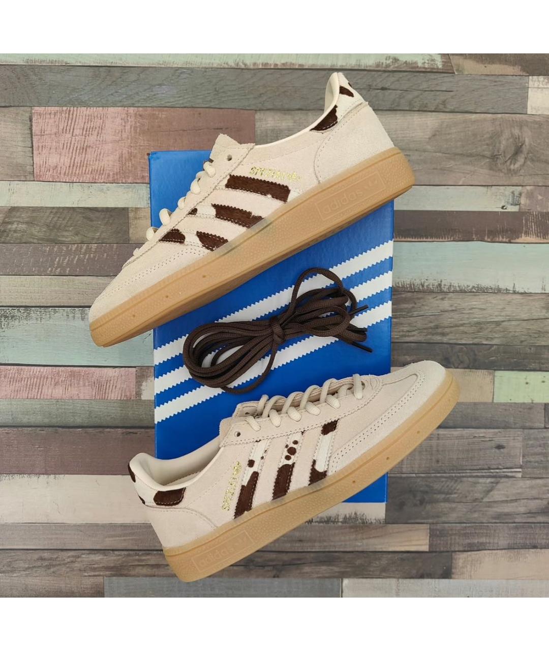 ADIDAS Бежевые замшевые кеды, фото 2