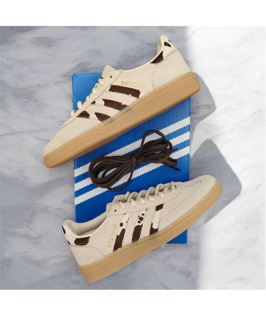 ADIDAS Бежевые замшевые кеды, фото 2