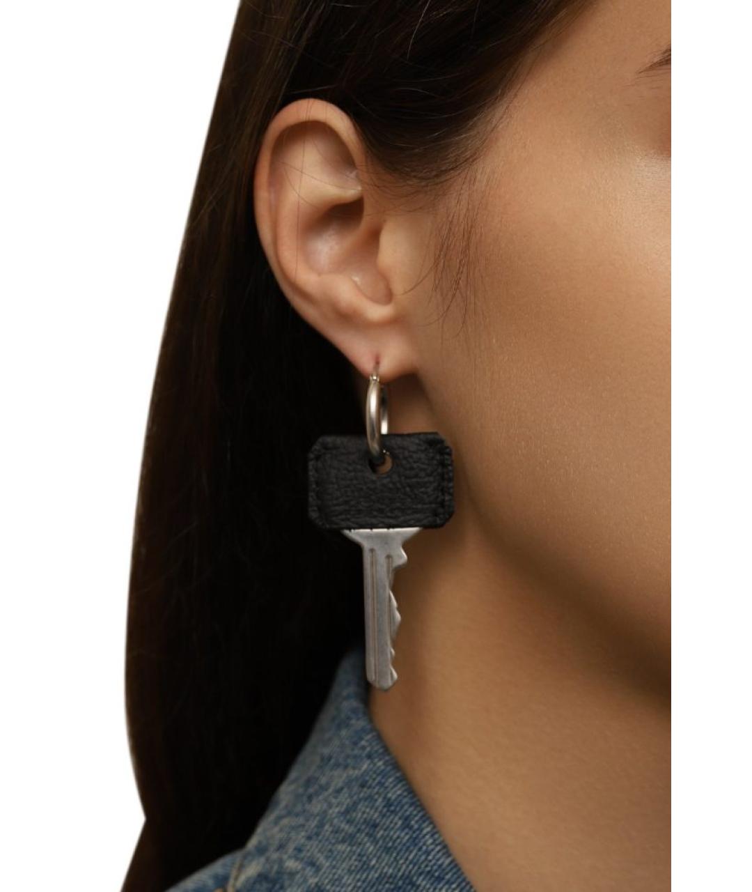 MM6 MAISON MARGIELA Серебряные серебряные серьги, фото 4