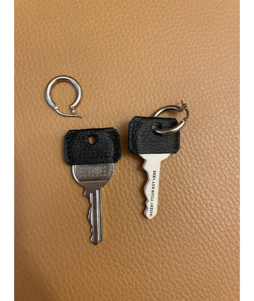 MM6 MAISON MARGIELA Серебряные серебряные серьги, фото 2