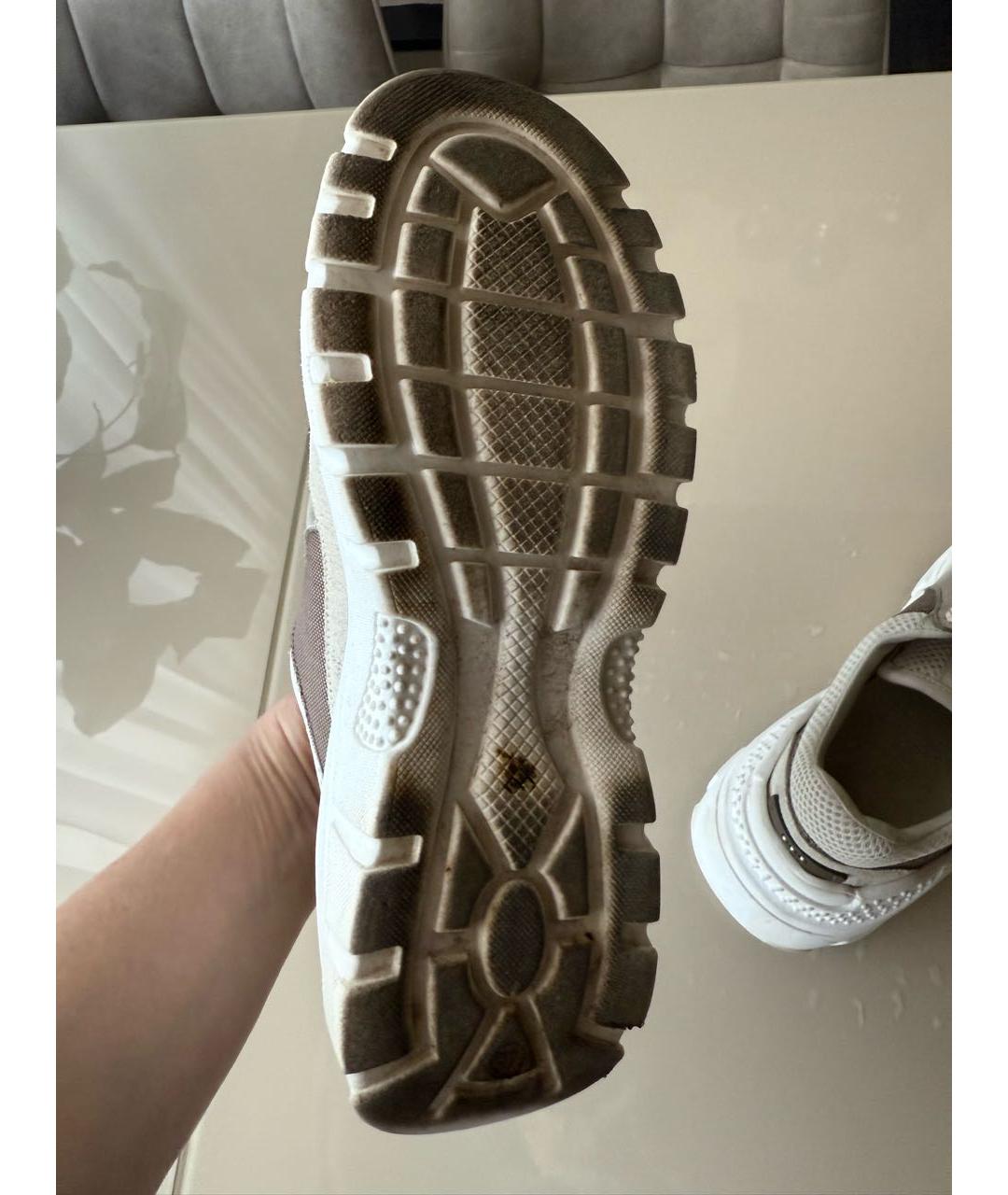 PESERICO Белые кожаные кроссовки, фото 5