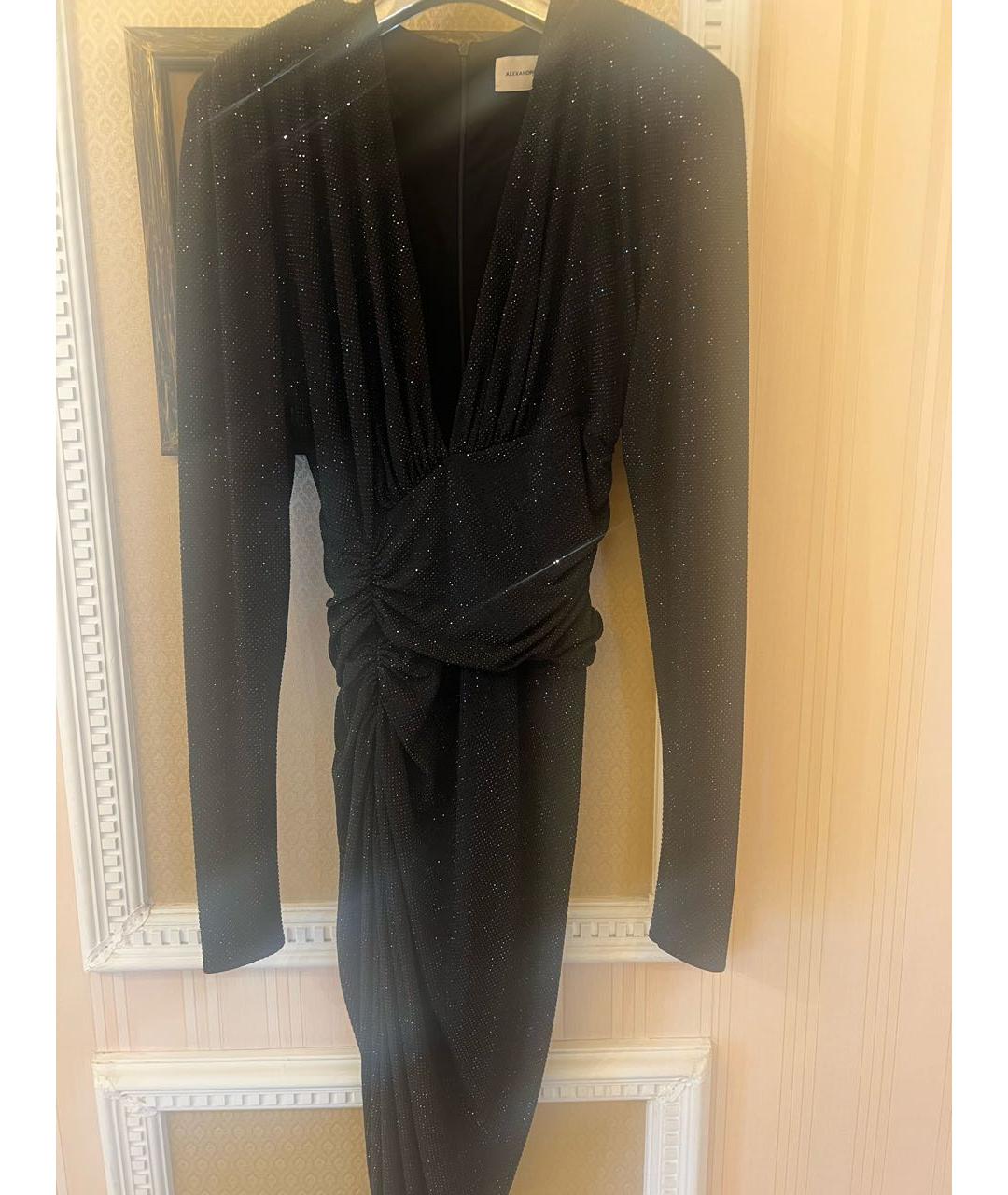 ALEXANDRE VAUTHIER Черное вискозное вечернее платье, фото 4