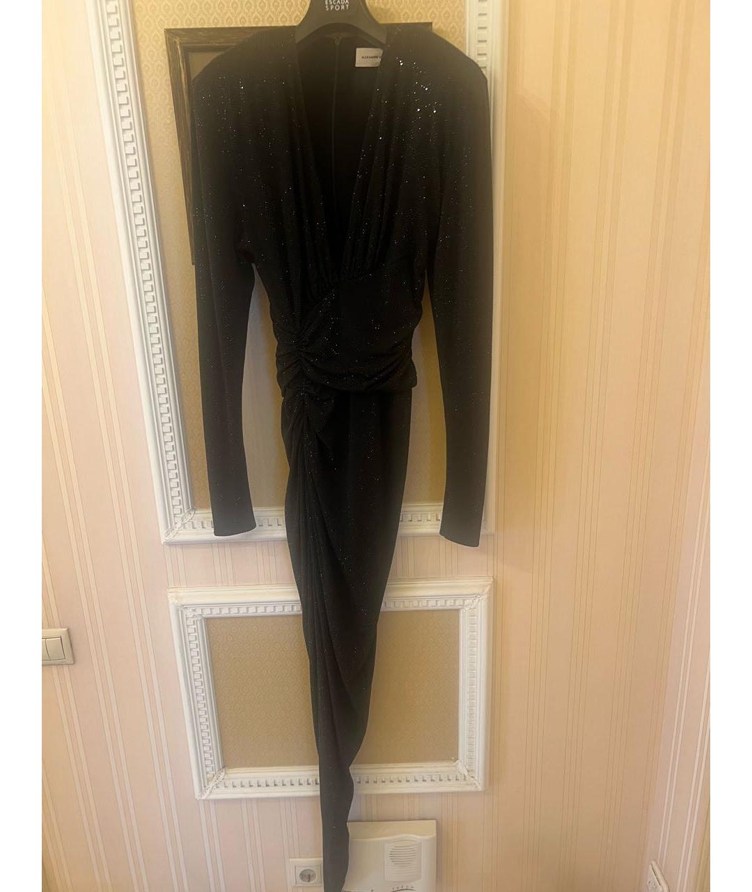 ALEXANDRE VAUTHIER Черное вискозное вечернее платье, фото 5