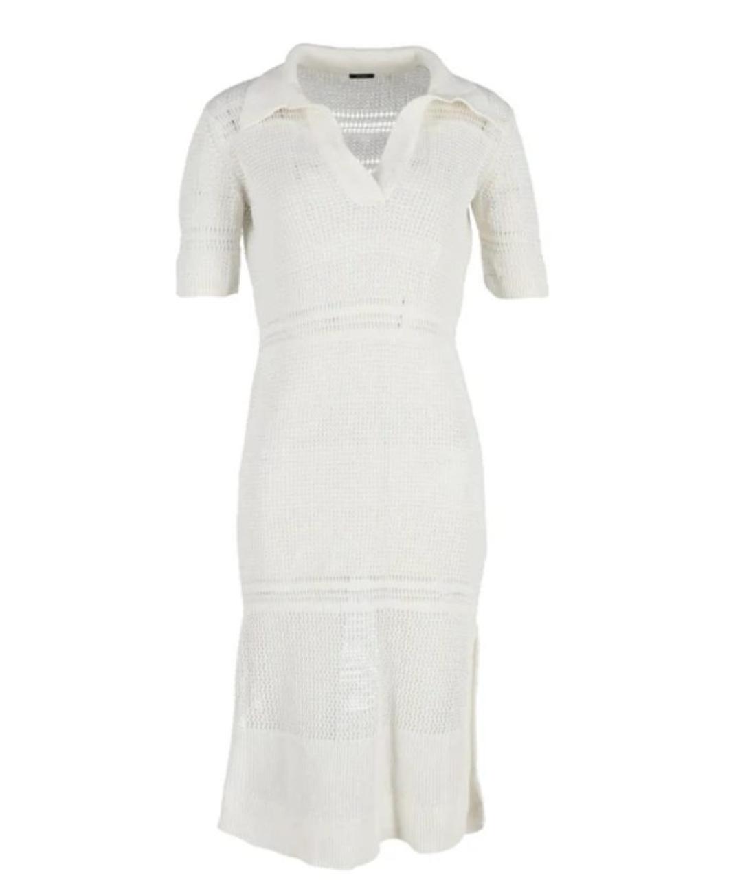 JOSEPH Белое хлопковое повседневное платье, фото 1