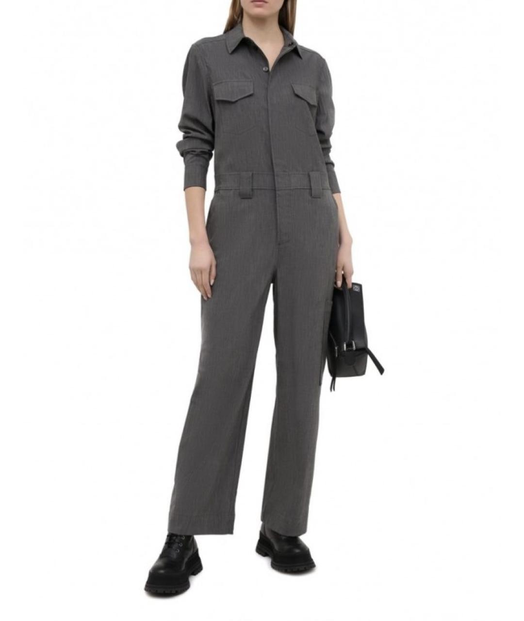 GANNI Серый вискозный комбинезон, фото 6