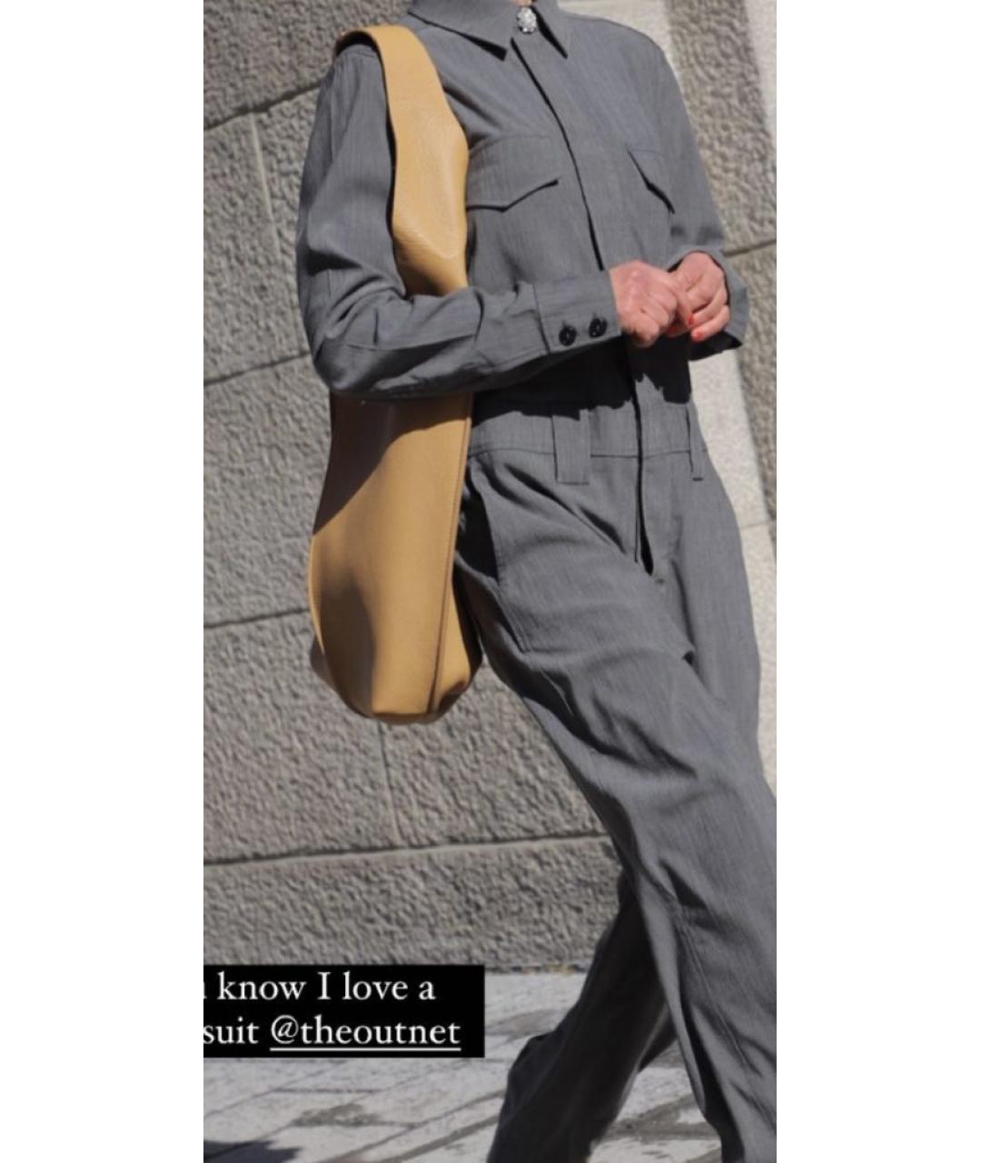 GANNI Серый вискозный комбинезон, фото 9