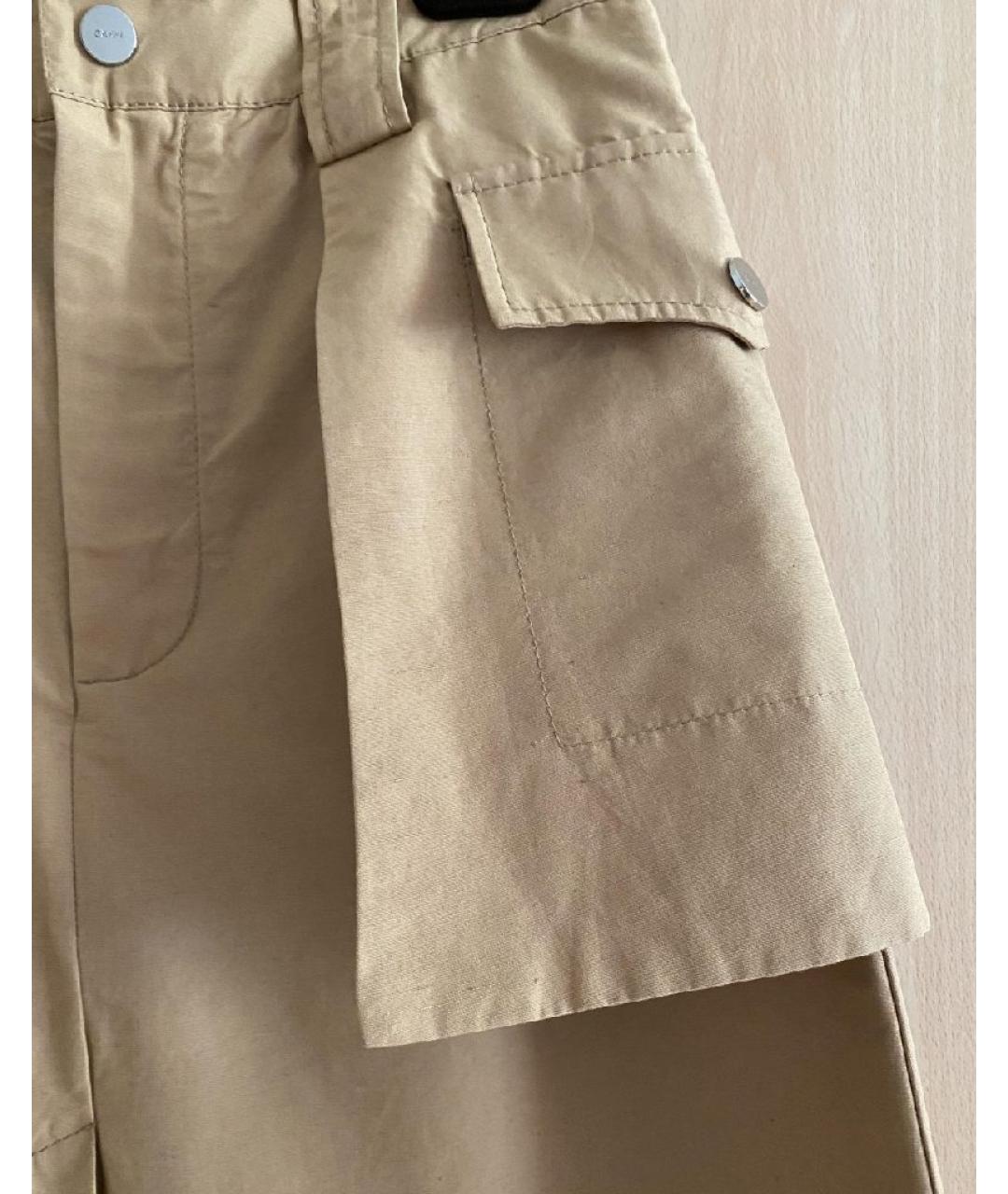 GANNI Бежевая хлопковая юбка макси, фото 3