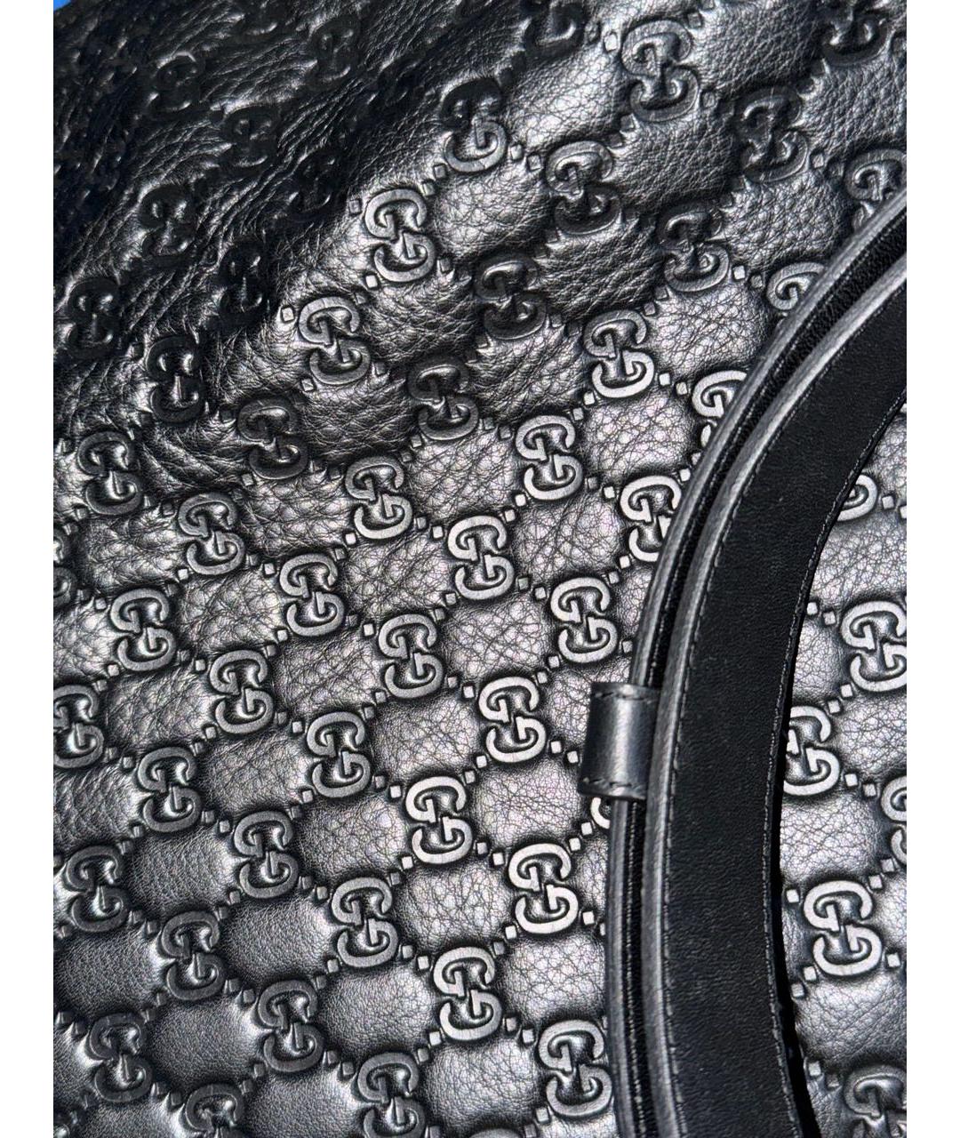 GUCCI Черная кожаная сумка через плечо, фото 3