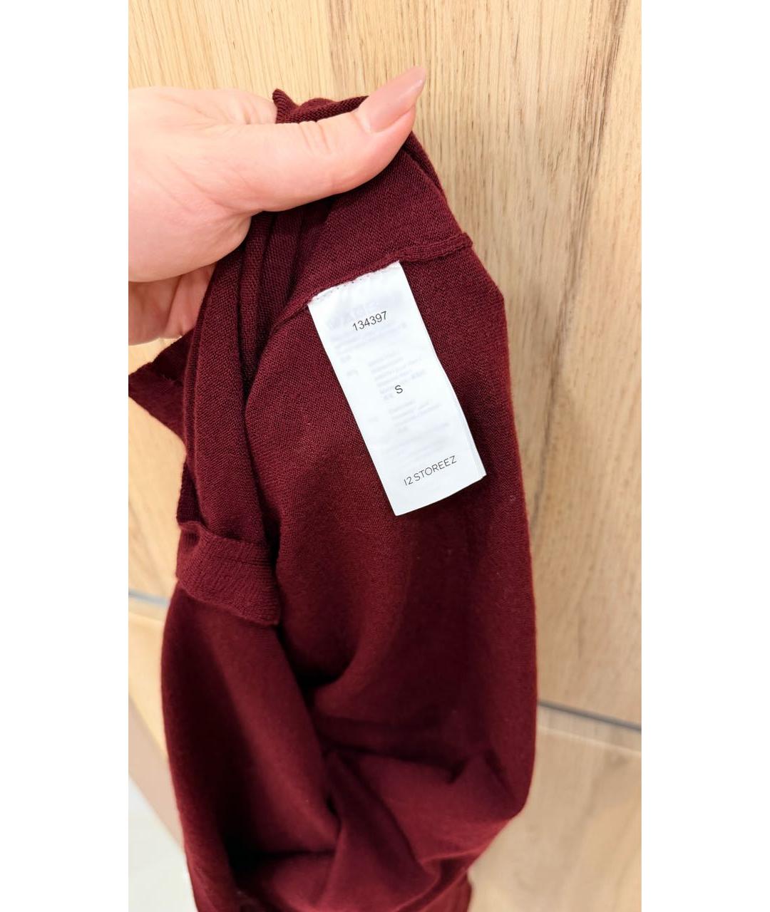 12 STOREEZ Бордовая кашемировая рубашка, фото 4