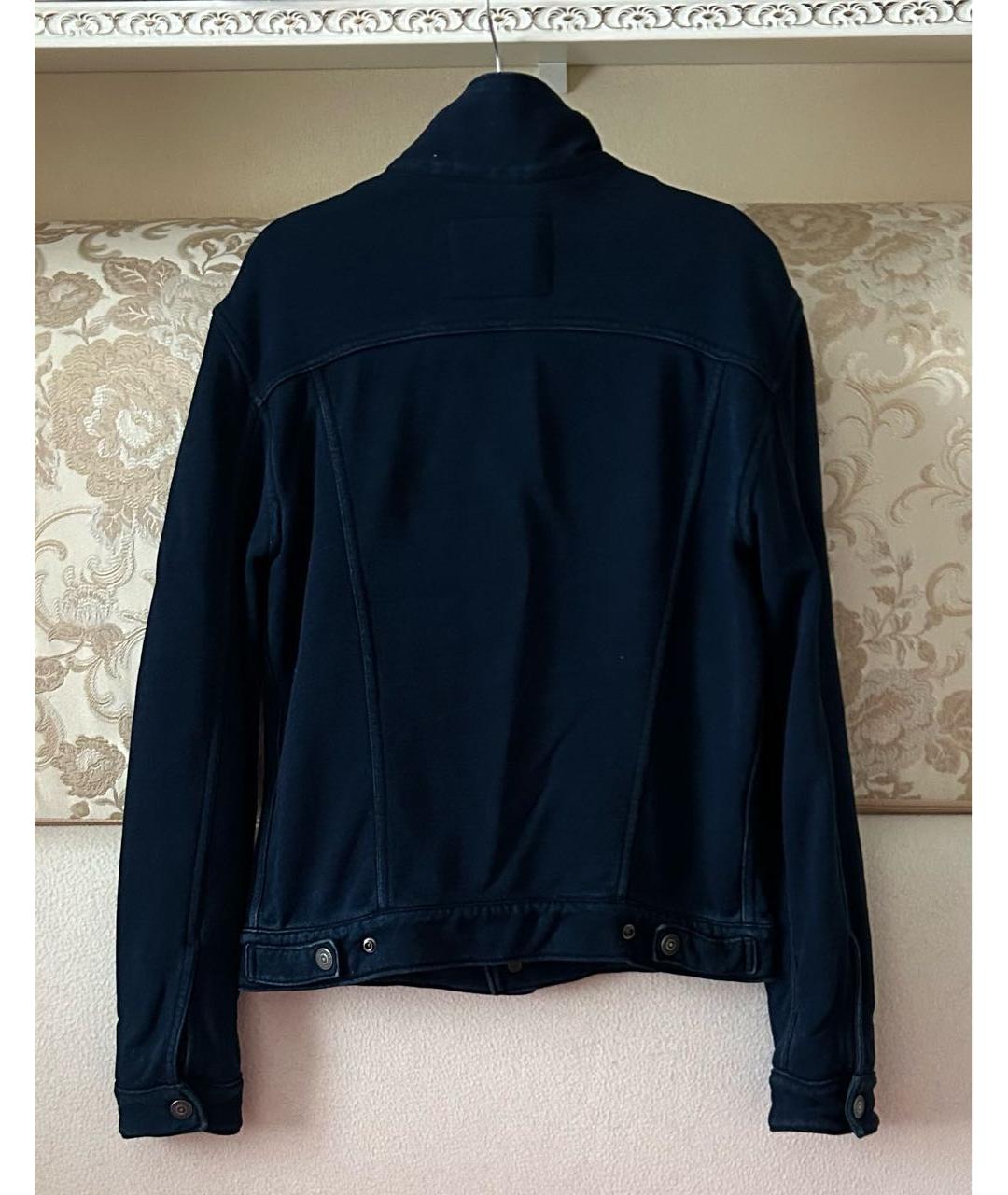 LEVI'S Темно-синий хлопко-эластановый пиджак, фото 2