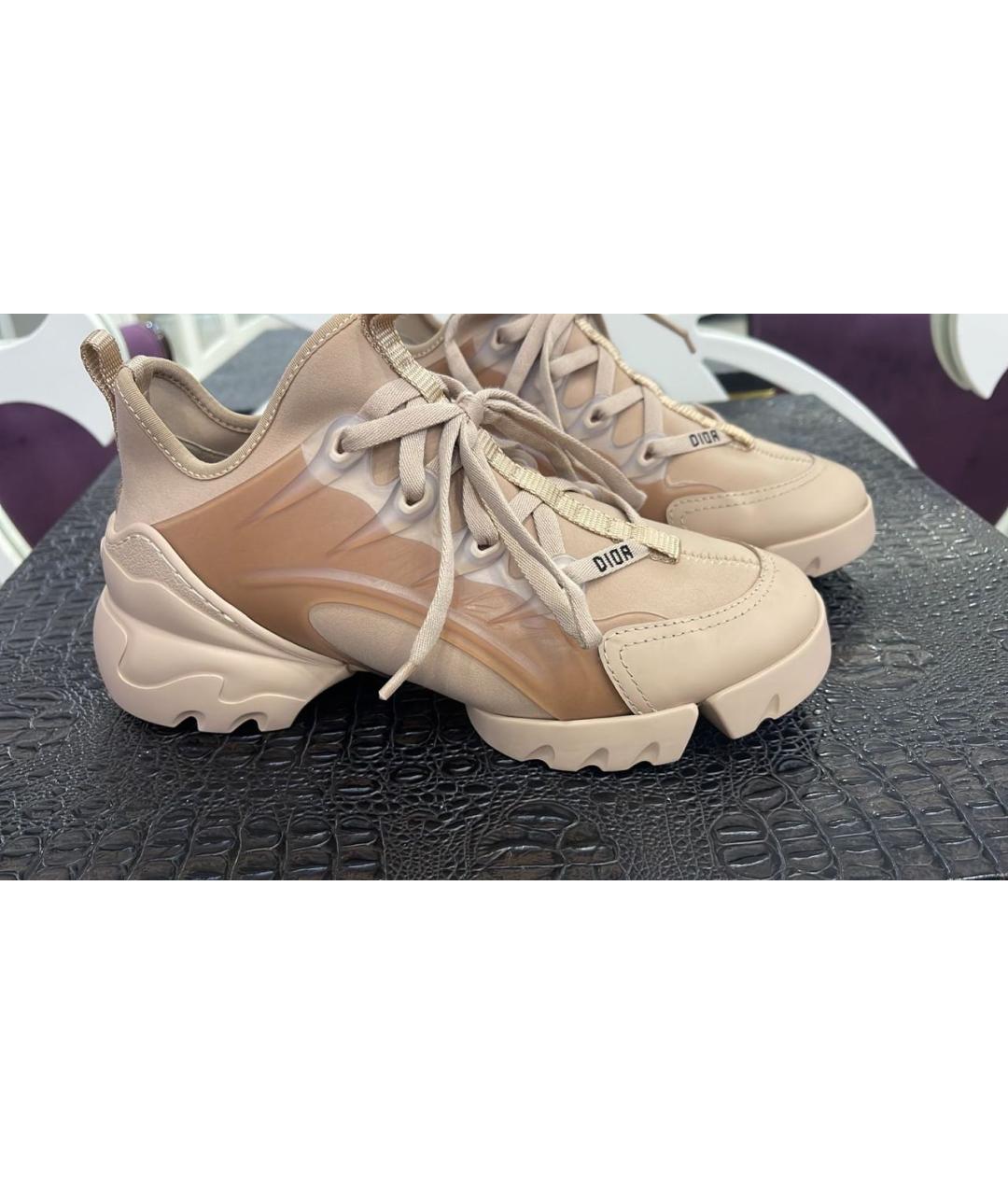 CHRISTIAN DIOR Бежевые кроссовки, фото 3