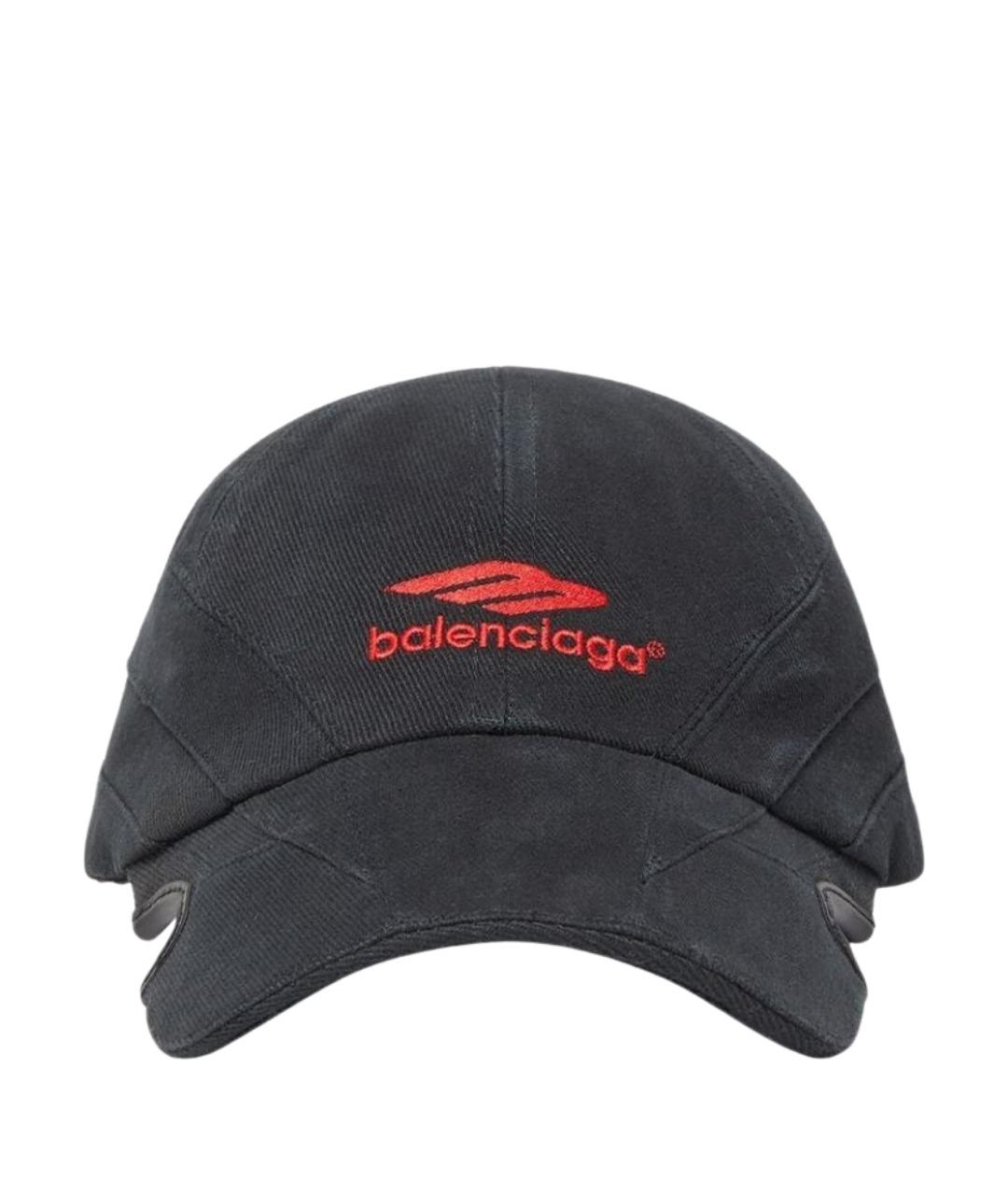 BALENCIAGA Черная хлопковая кепка/бейсболка, фото 1