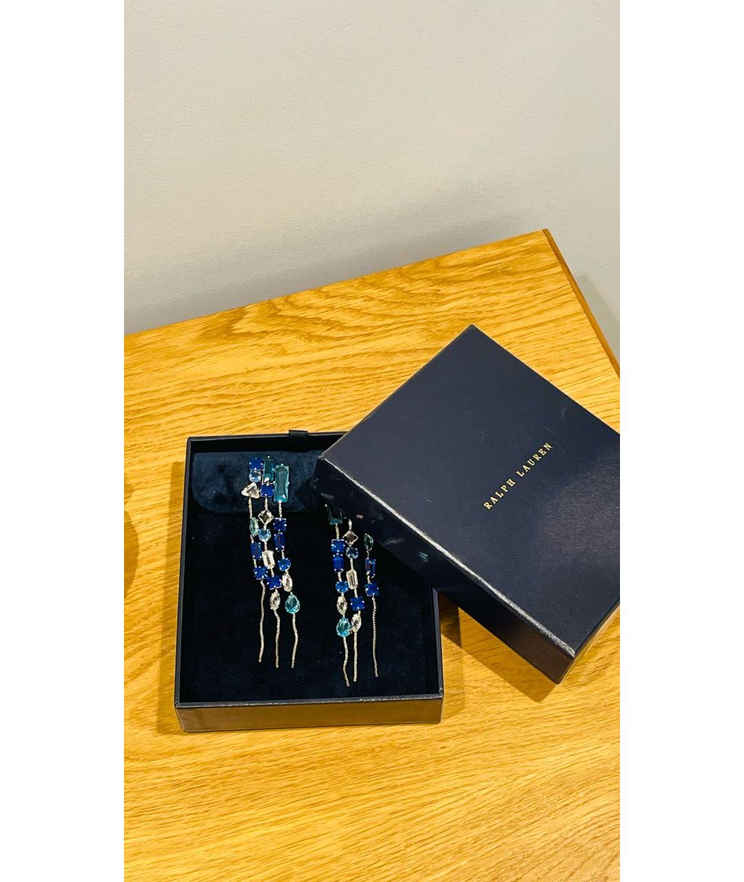 RALPH LAUREN Синие серьги, фото 4
