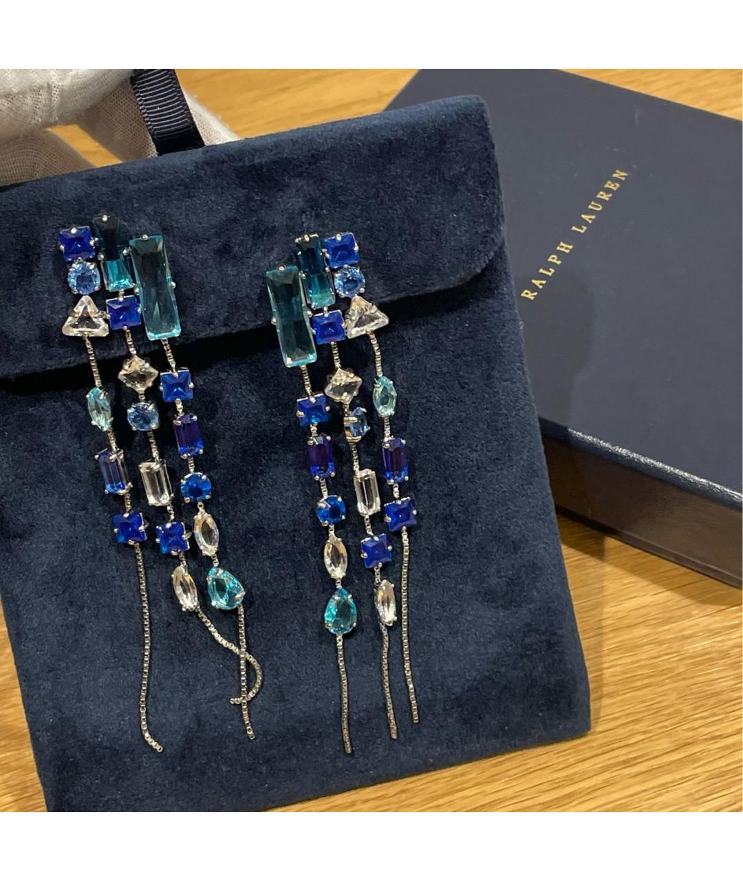 RALPH LAUREN Синие серьги, фото 5